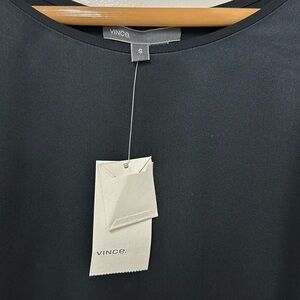 Beautiful navy silk tunic by Vince